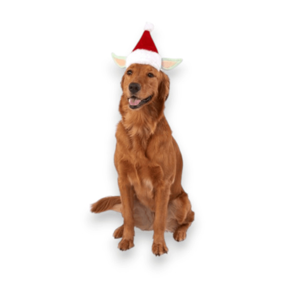 Star Wars Mandalorian Holiday Baby Yoda‎ Grogu The Child Santa Dog Hat Costume - Picture 1 of 4
